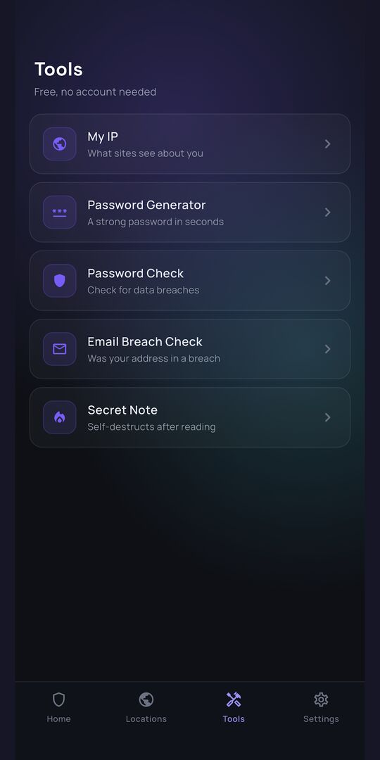 Free tools built in